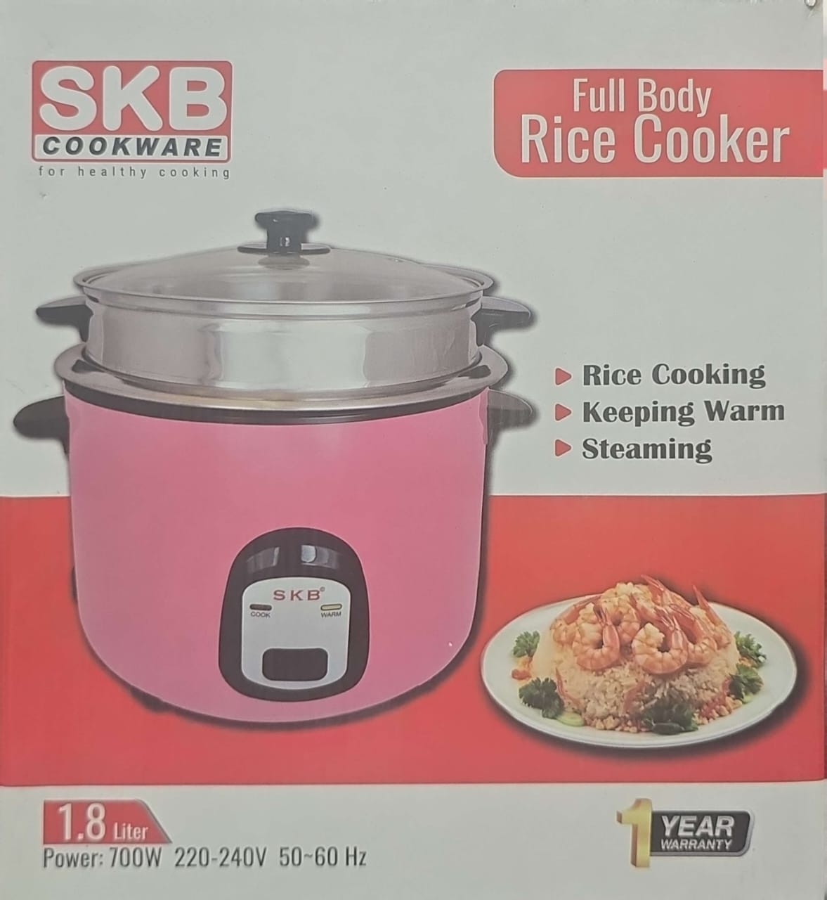 SKB automatic rice cooker 1.8 L - Image 2